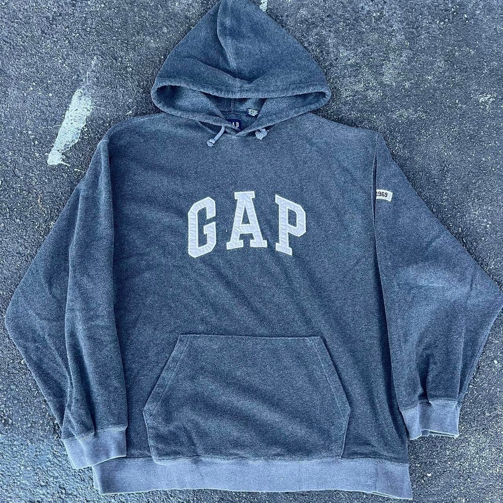 1990s GAP Arch Logo Fleece Hoodie Size XXL